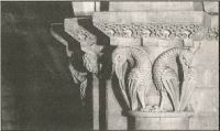 Albi, Eglise St-Salvy, Chapiteau roman, Pelicans (XIIe) (2) (Photos S.A  A. Thiebaut)